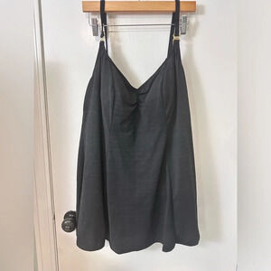 2X women’s black dress swimsuit #1274